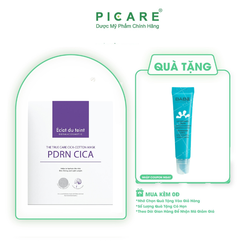 Mặt Nạ Éclat Du Teint Phục Hồi Làm Dịu Da PDRN CICA (1 hộp 5 miếng)