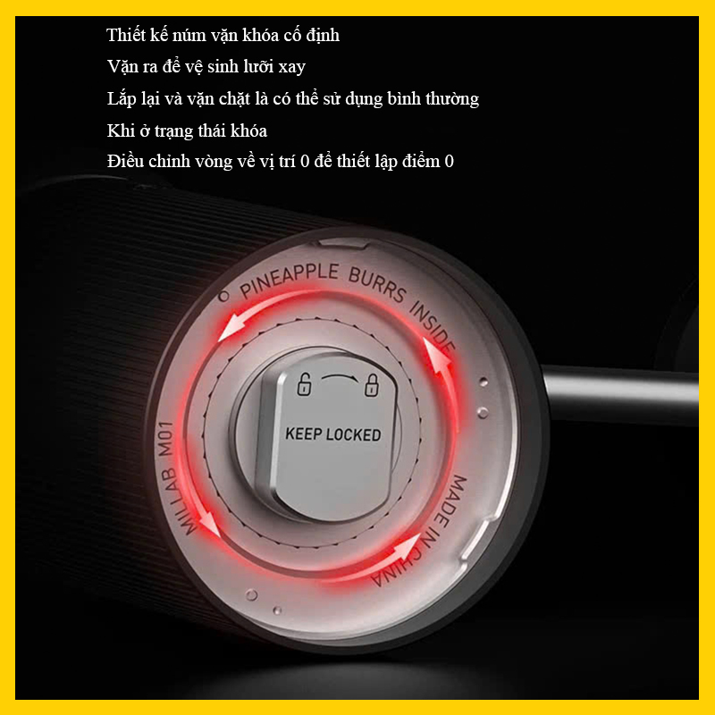 Cối xay cà phê cầm tay Timemore Millab M01