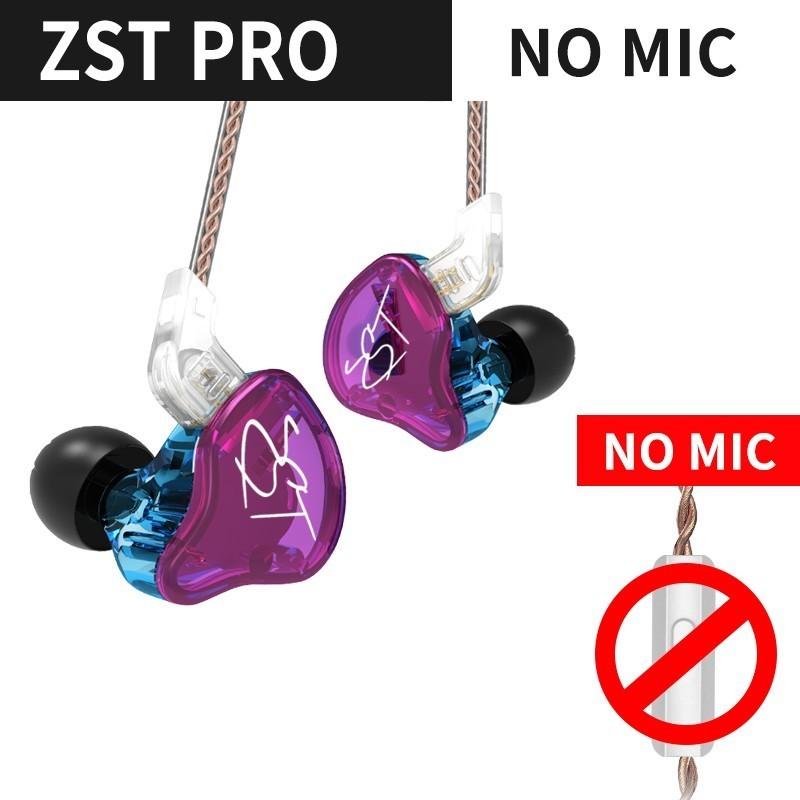 KZ ZST LYBRID Technology 1DD 1BA tai nghe 3,5mm theo dõi tai nghe Hifi Music Sports Bass Tai nghe tai nghe tai nghe