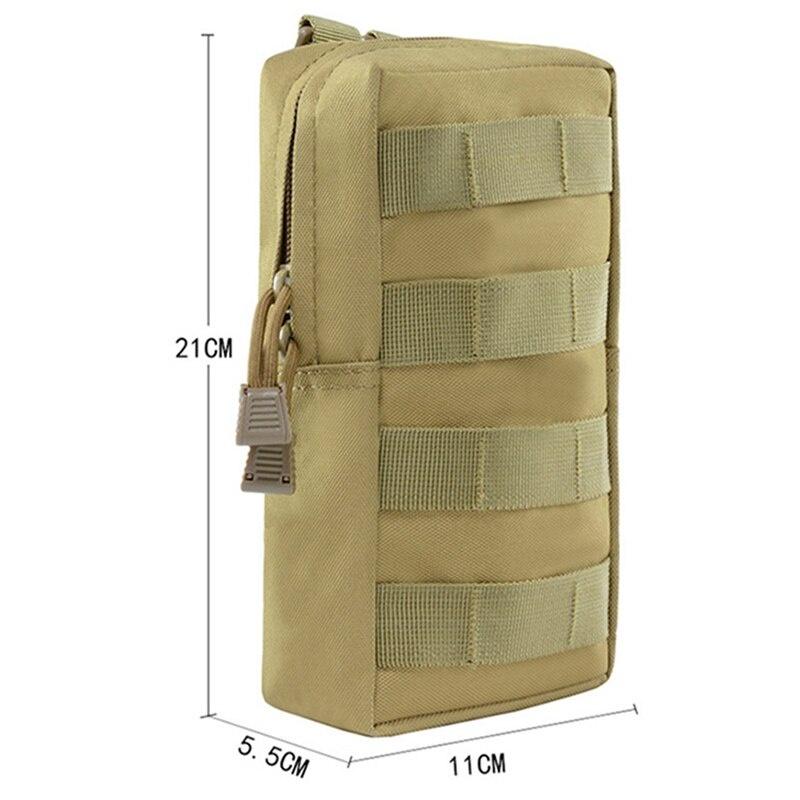 600D Oxford Cloth Tactical Bag Outdoor Tactical Waist Bag Molle EDC Tactical Pouch Purses Mobile Phone Pouch Hunting Bag Gear