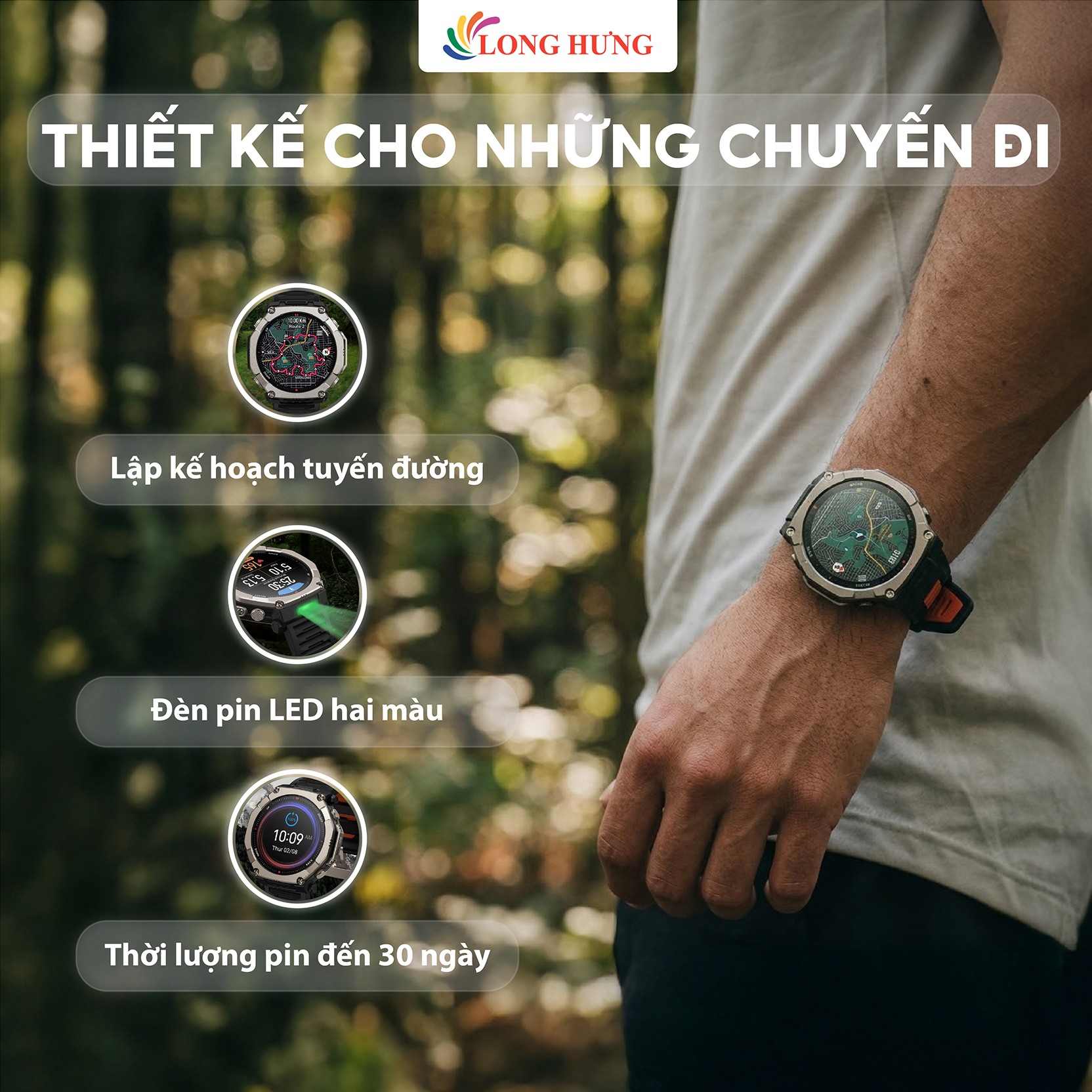 Đồng hồ thông minh Amazfit T-Rex Ultra 2 A2550 - Hàng chính hãng