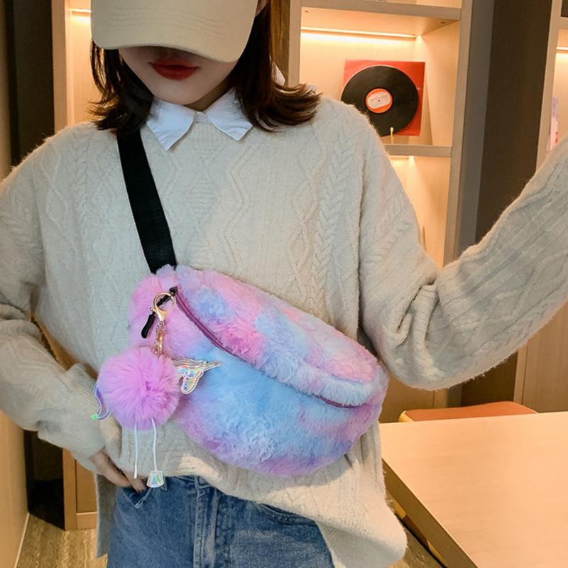 2021 Mới Kỳ Lân Eo Túi Nữ Thời Trang Sang Trọng Đáng Yêu Hông Nữ Bé Gái Dây Đeo Vai Túi Trẻ Em Eo Gói Hoạt Hình điện Thoại