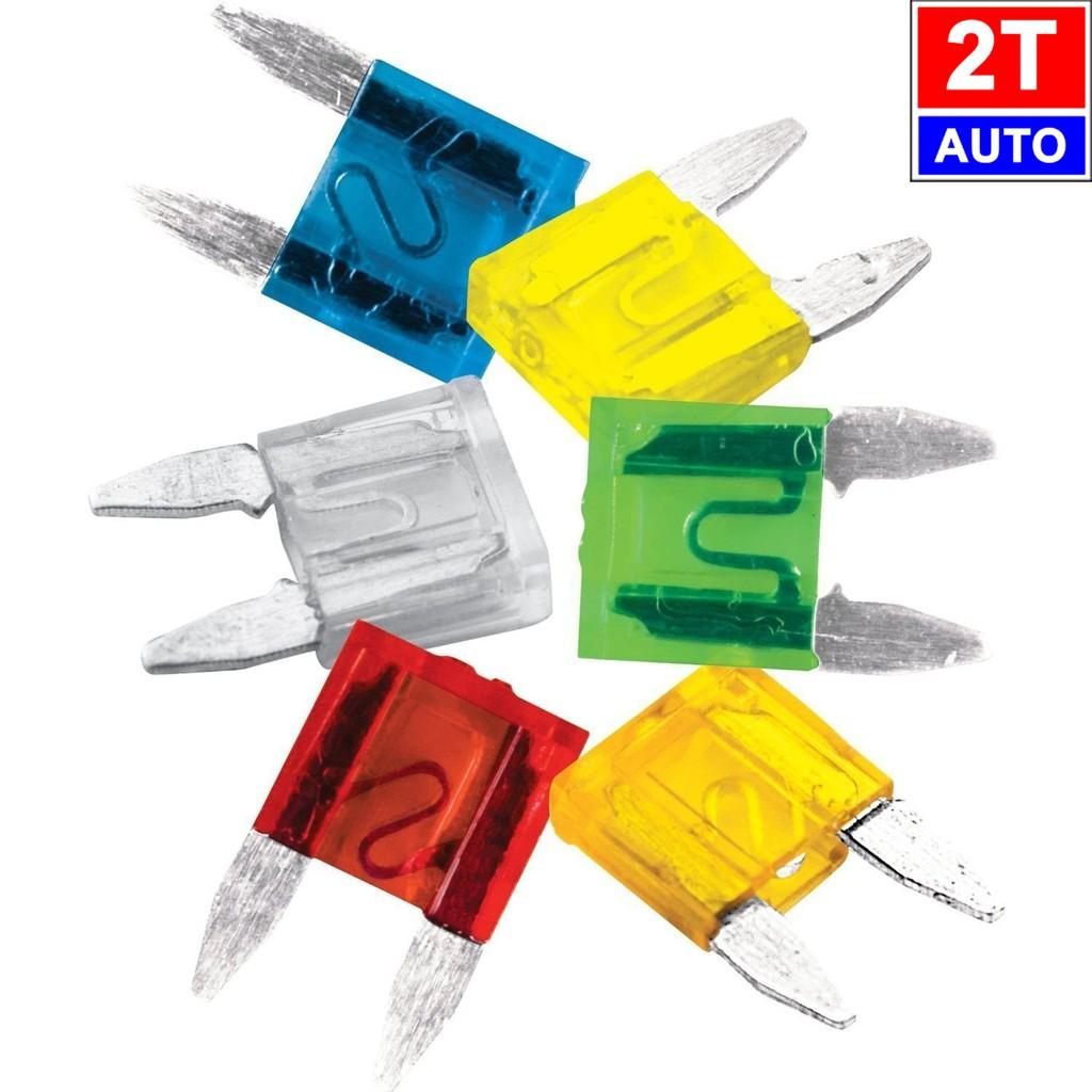 Bộ 05 Cầu chì ô tô xe hơi các loại ampe khác nhau - Car Fuse:  SKU:124