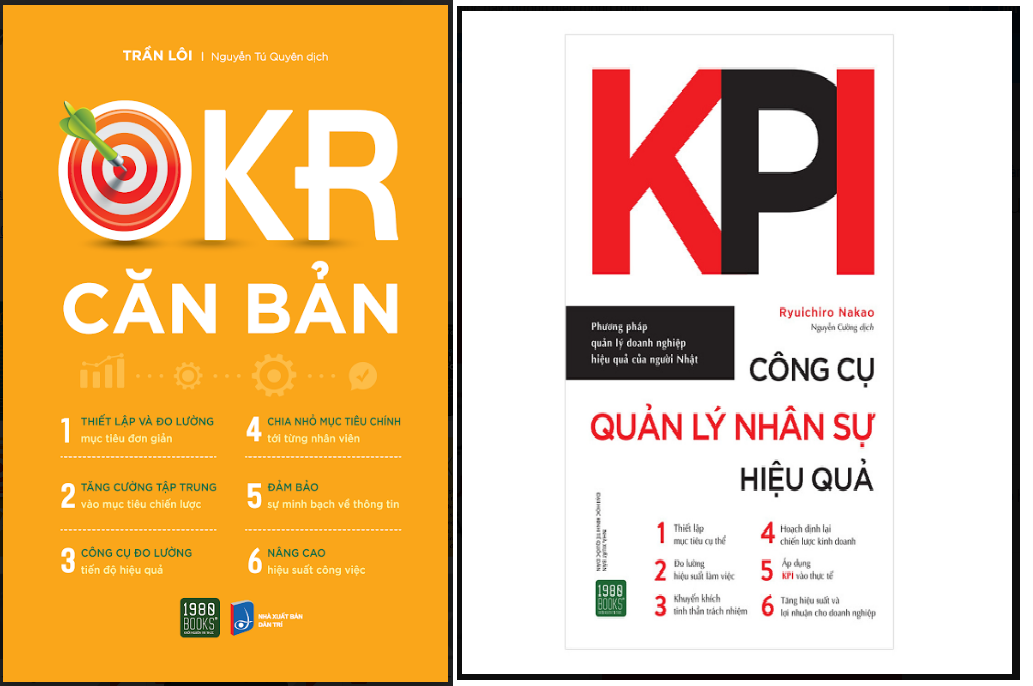 Combo KPI - Công Cụ Quản Lý Nhân Sự Hiệu Quả+OKR CĂN BẢN .Tặng bút và sổ tay