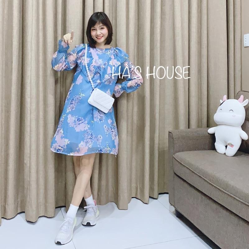 Đầm hoa voan tơ xinh xắn