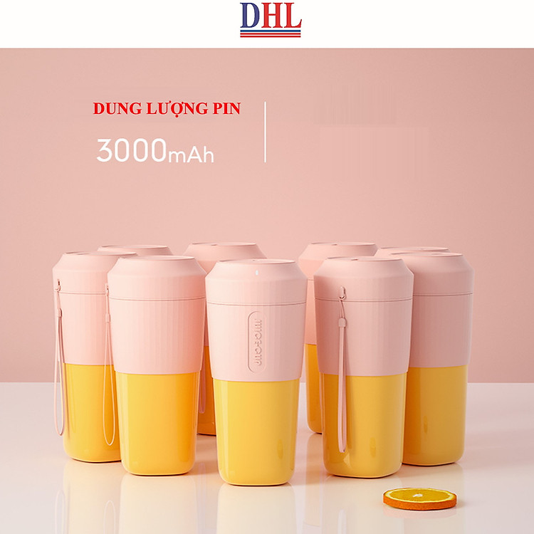 Máy Xay Sinh Tố Cầm Tay Juice Cup 6 lưỡi dao, dung tích 450ML, Dung Lượng Pin 300Mah  hàng chính hãng