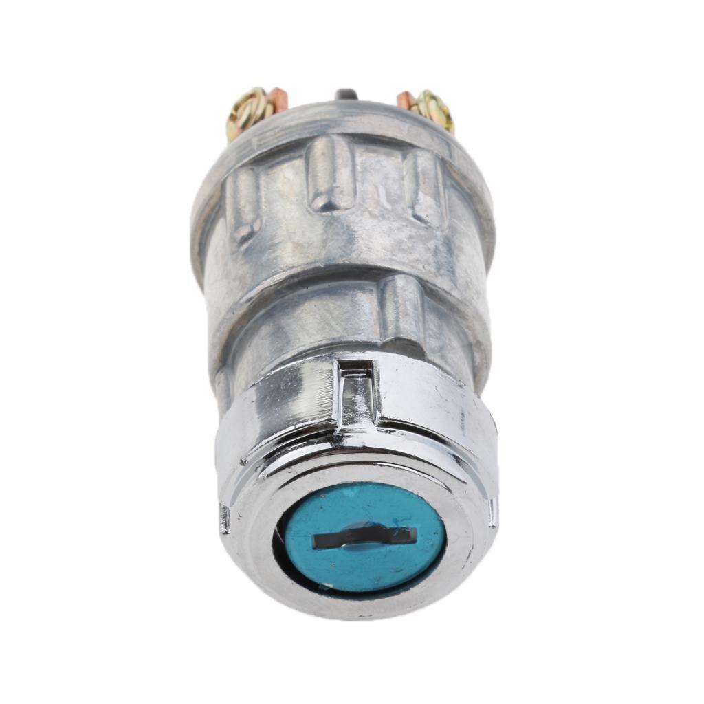 Universal 12V Ignition Cylinder Switch 2 Keys 3-Position for Car Truck