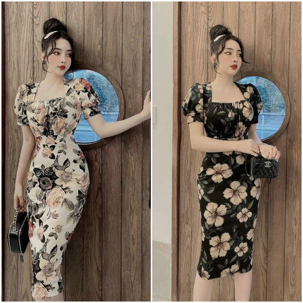 Đầm body hoạ tiết nhiều mẫu xịn xò