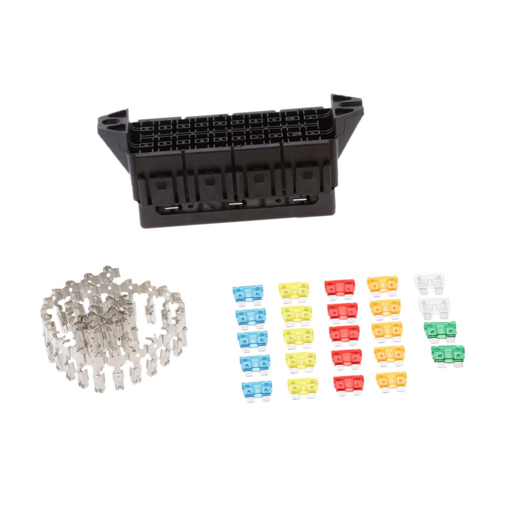 12V-24V Car 20 Way   Fuse Box Holder Distribution Block