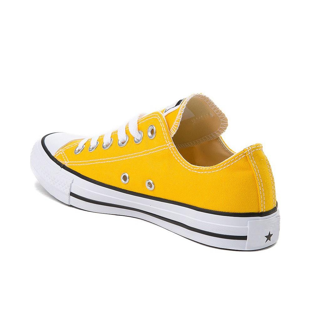 Giày Sneaker Cổ Thấp Màu Vàng Nữ