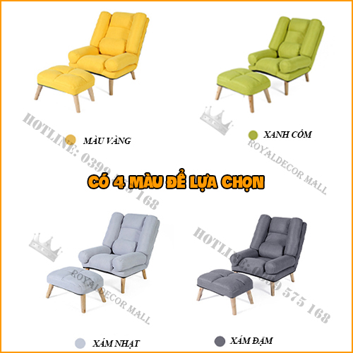 Ghế Lười Thư Giãn Cao Cấp, Ghế Bành Nằm Đọc Báo Nghỉ Ngơi Ngả 180°, Cấu Tạo Cực Êm, Khung Ghế Chắc Chắn. Có 3 Màu