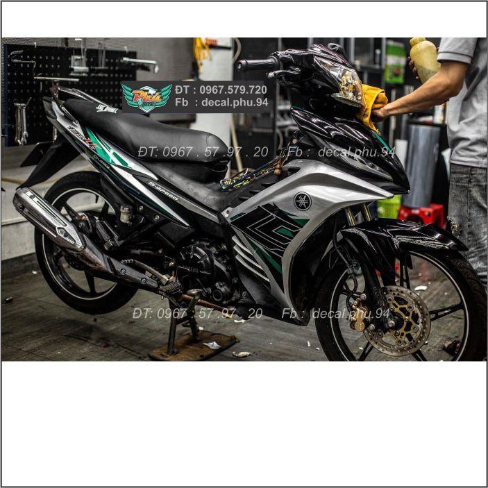 Tem Rời Exciter 135 Lc xanh bạc Candy