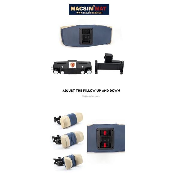 Gối tựa đầu ô tô cao cấp nhãn hiệu Macsim CHP03B màu đen, nâu, be