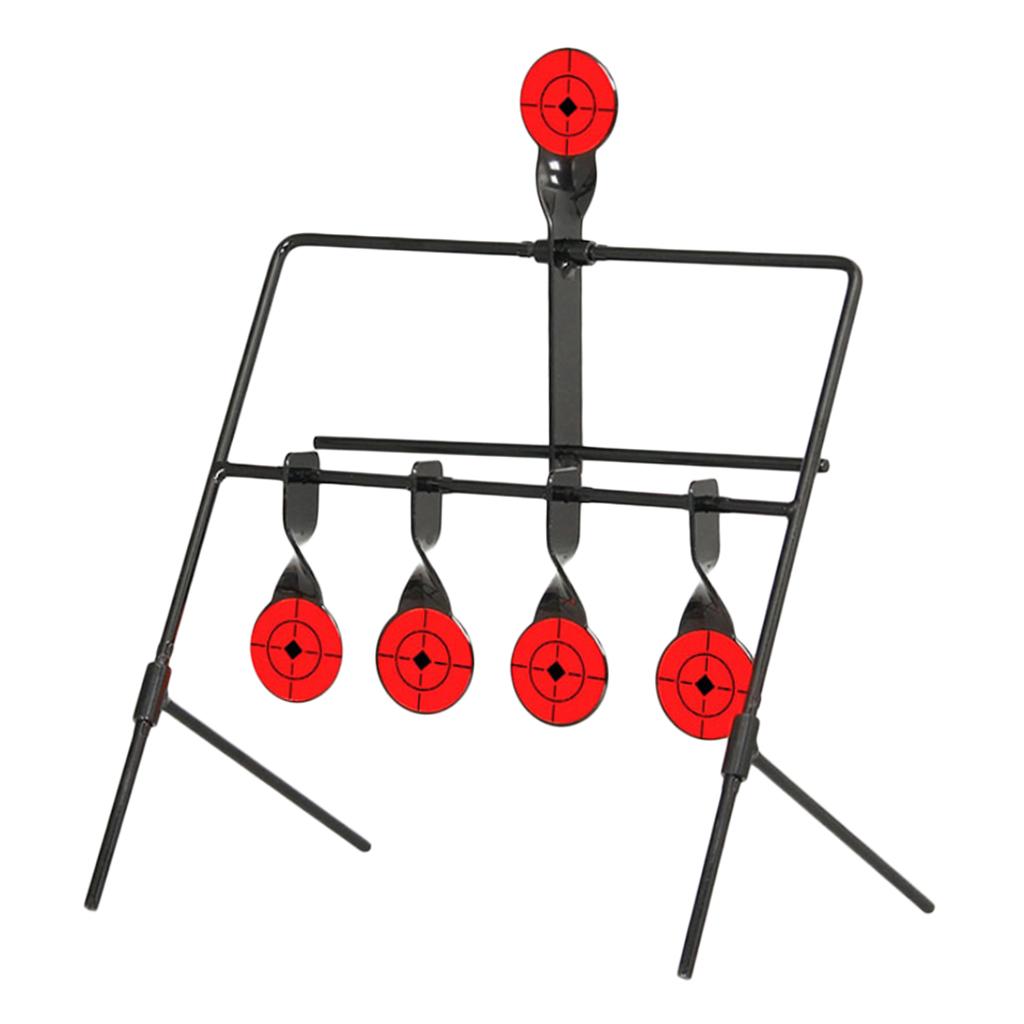 5 Targets Self Resetting Spinning Target Metal Target Stand