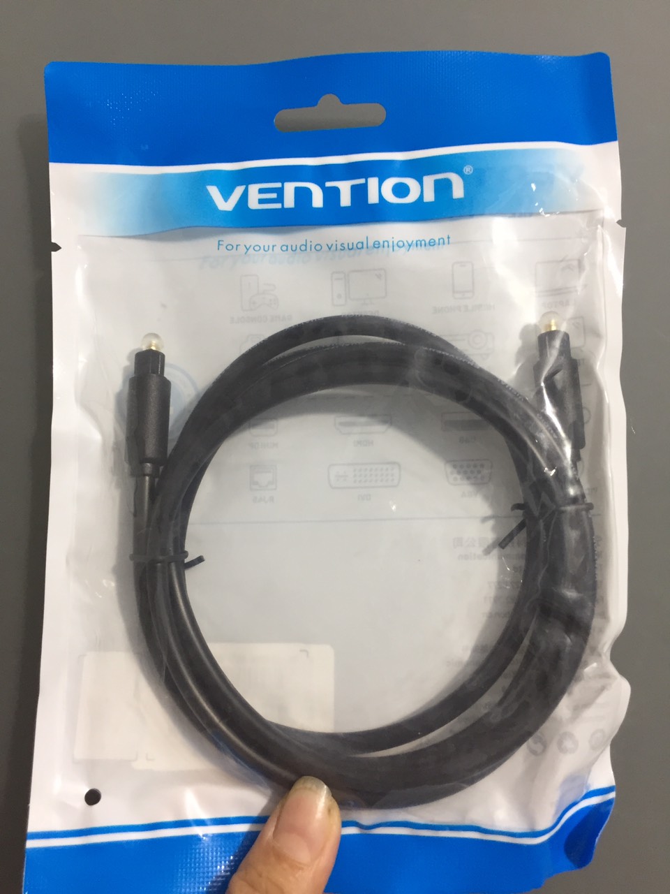 Cáp âm thanh Optical for Audio Cable dây nhựa PVC Vention BAEBG - Hàng chính hãng