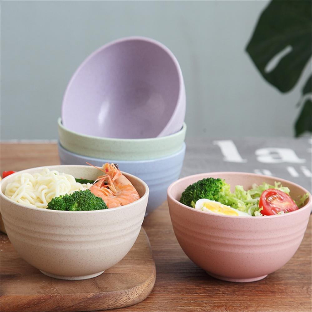 Bộ 3 cái bát tô lúa mạch chống vỡ, chống nóng đủ màu cho khách