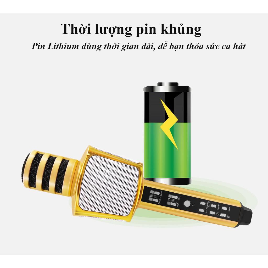 Micro Karaoke Bluetooth SD-17 Hát Karaoke Cực Hay Bass cực chuẩn, Hát Chất Giọng Trong - BH 6 Tháng