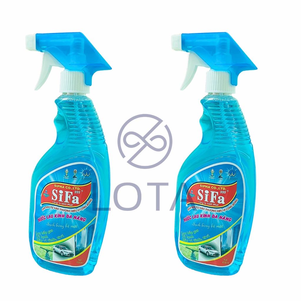 NƯỚC RỬA KÍNH SIFA 650ML, bình xịt tẩy rửa đa năng, vệ sinh nội thất nhà cửa bếp phòng tắm, lau chùi sạch hàng tốt rẻ