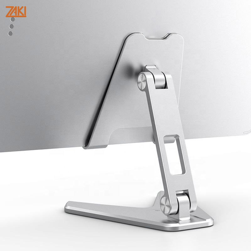 Giá đỡ cho điện thoại/iPad/Tablet hợp kim nhôm xếp gọn Zaki P10 - Hàng Chính Hãng