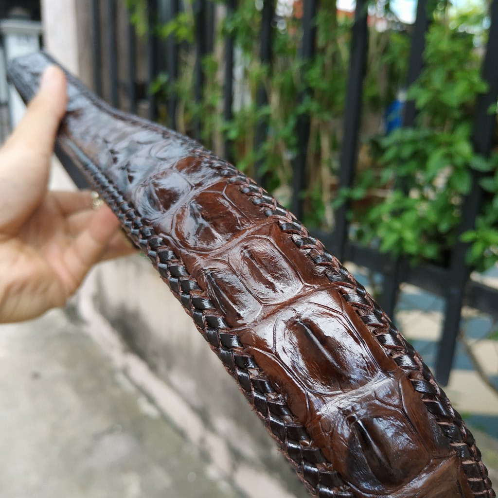 Thắt Lưng Cá Sấu [DÂY LIỀN NGUYÊN CON ĐAN VIỀN THỦ CÔNG RẤT ĐẸP VÀ BỀN