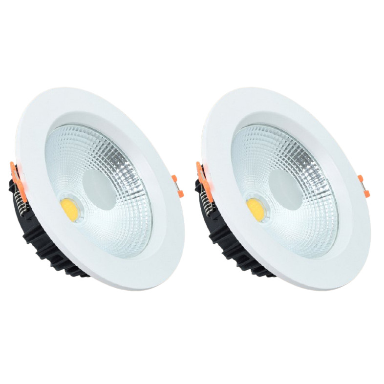 Bộ 2 đèn Led âm trần Chíp COB 9W hàng chính hãng.