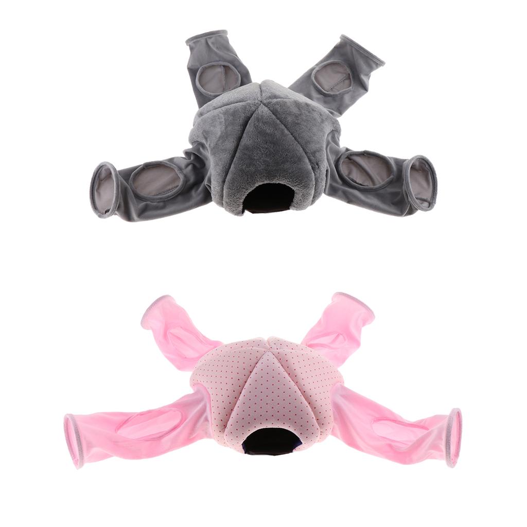 Small Animal Play Tunnel Pet Tunnel for Hamster Guinea Pig Chinchilla gray