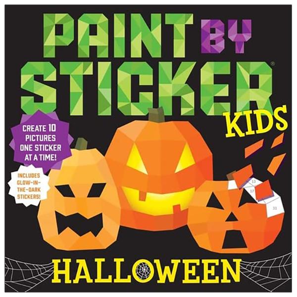 Sách ngoại văn: Paint By Sticker Kids: Halloween: Create 10 Pictures One Sticker At A Time!