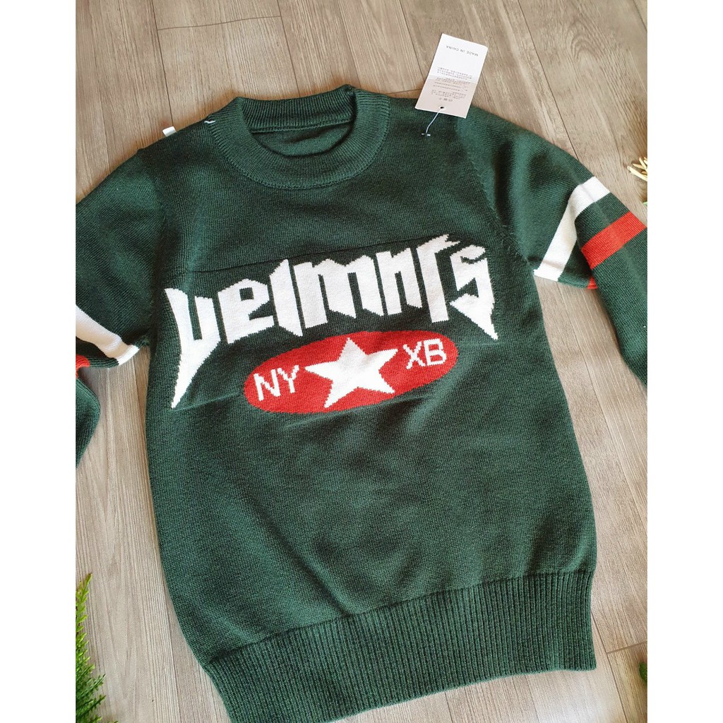 Áo len dài tay cho bé từ 22-35kg Hàng quảng châu cao cấp