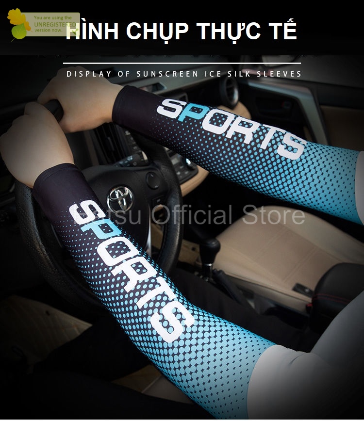 Găng tay chống nắng Hatsu Sport Sun Protection Sleeves - Thiết kế cá tính, mạnh mẽ - bảo vệ da tối đa