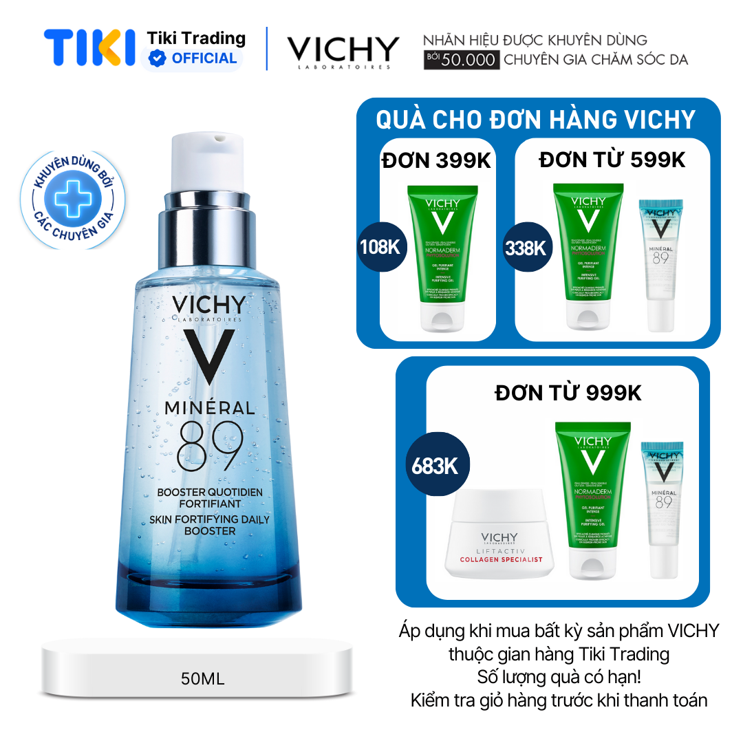 Dưỡng chất giàu khoáng chất Mineral 89 Vichy Mineral 89 50ml
