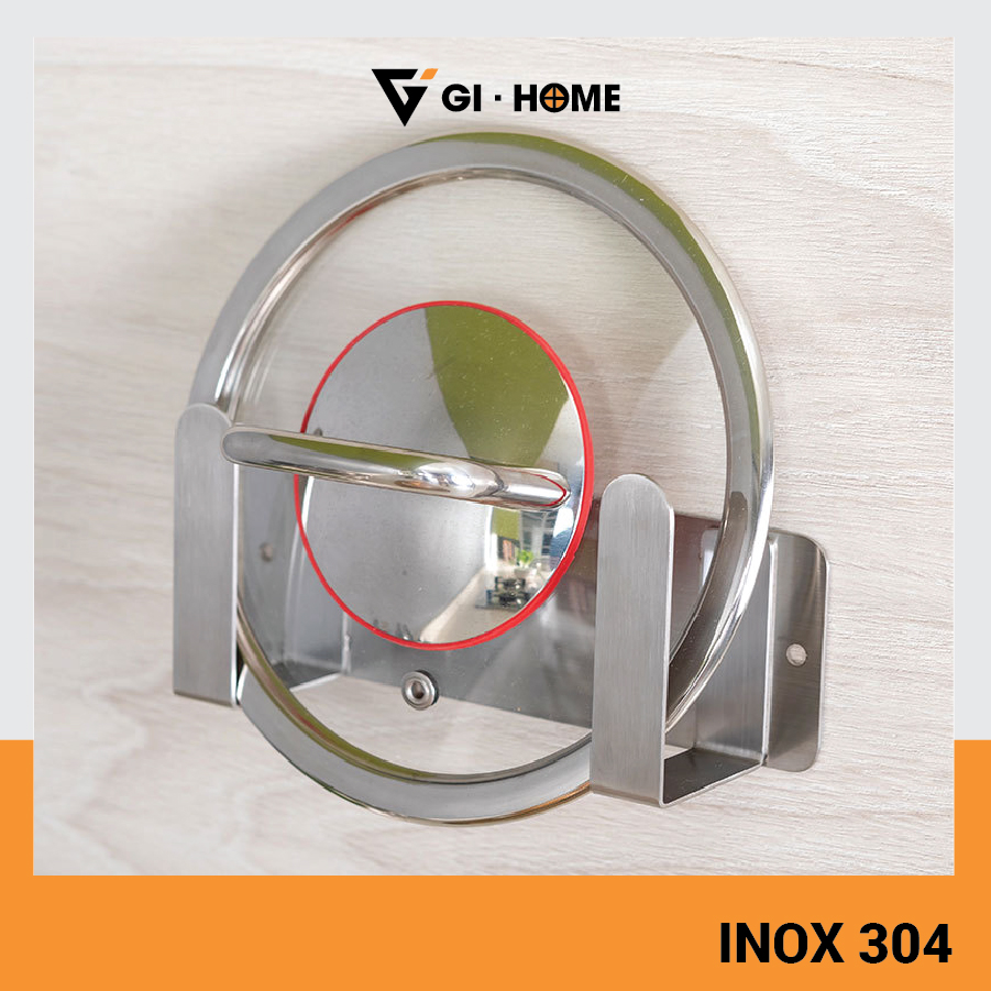 Kệ gác vung, gác thớt dán tường đa năng inox 304 cao cấp KB23