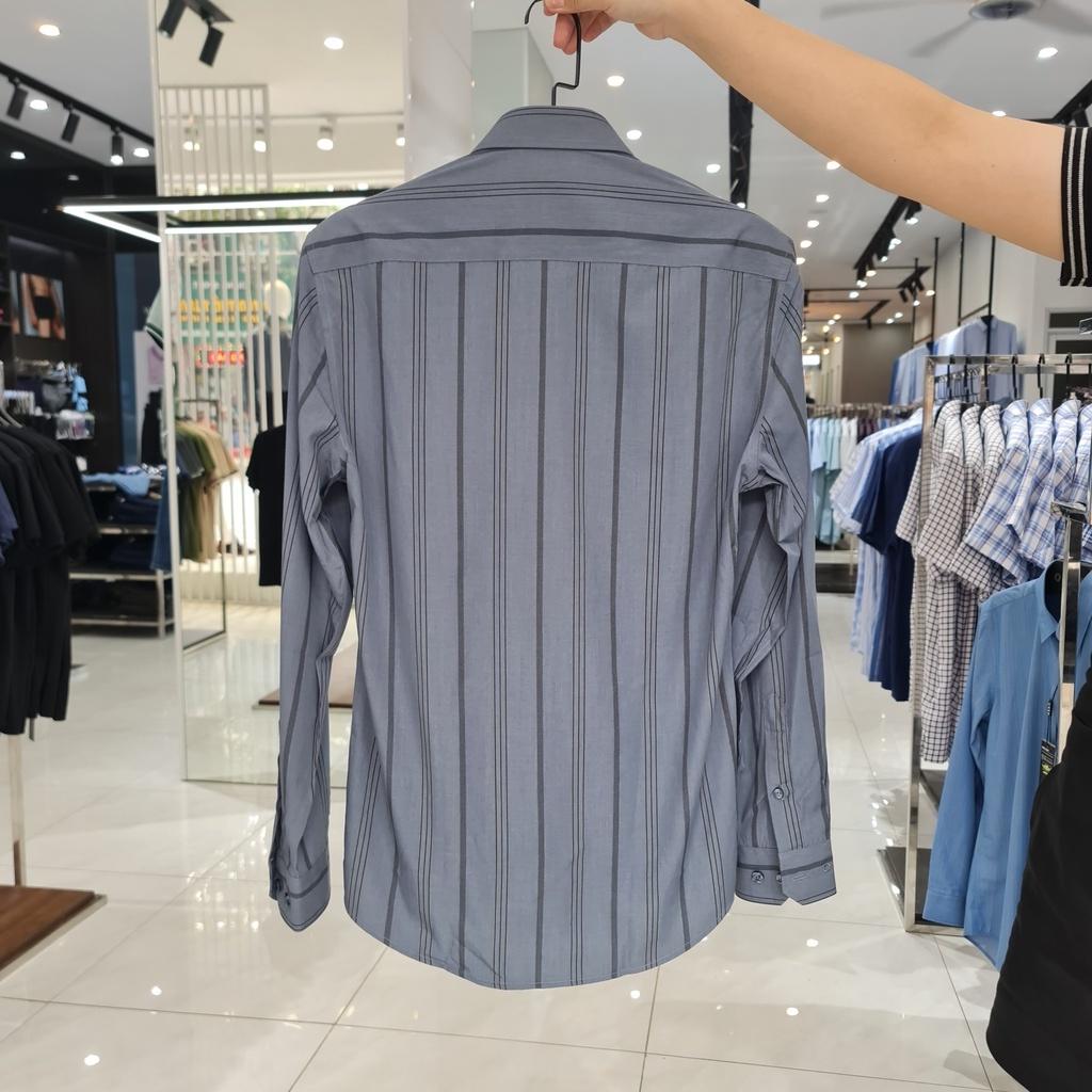 OWEN - Áo sơ mi nam dài tay dáng Slimfit sợi Tre Mã AS23379D
