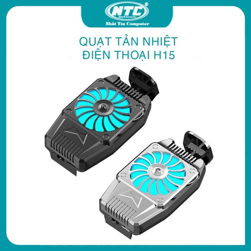 Quạt tản nhiệt dành cho điện thoại H15 dùng pin sạc, tản nhiệt, làm mát (màu ngẫu nhiên)