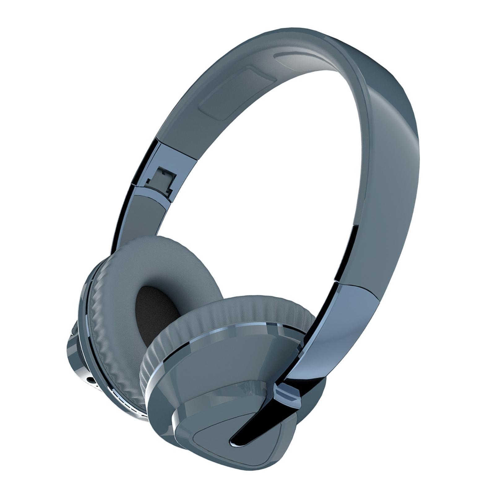 Bluetooth Over Ear Headphones Protein Earmuffs Portable Built in Mic Wireless/Wired Headset for Tablets TV PC Desktop Computer Cellphone