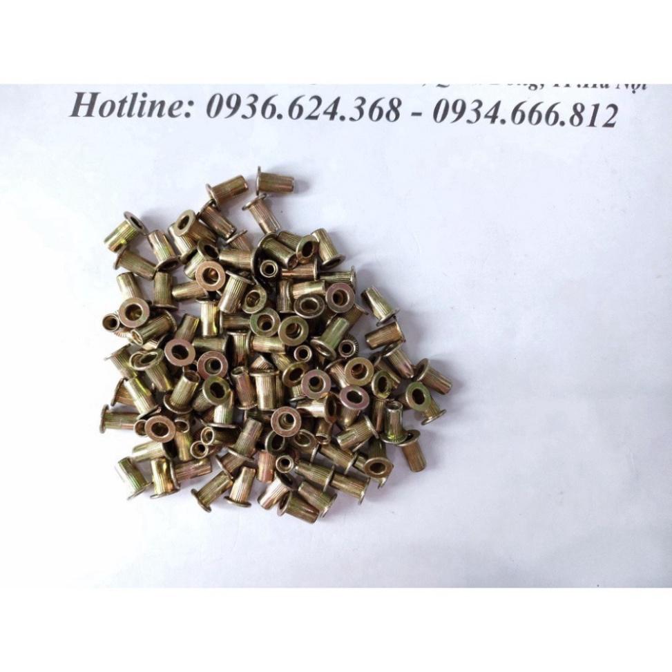Combo hỗn hợp 50c ốc tán rút từ M3-M8 M3,M4,M5,M6,M8 mỗi loại 10c