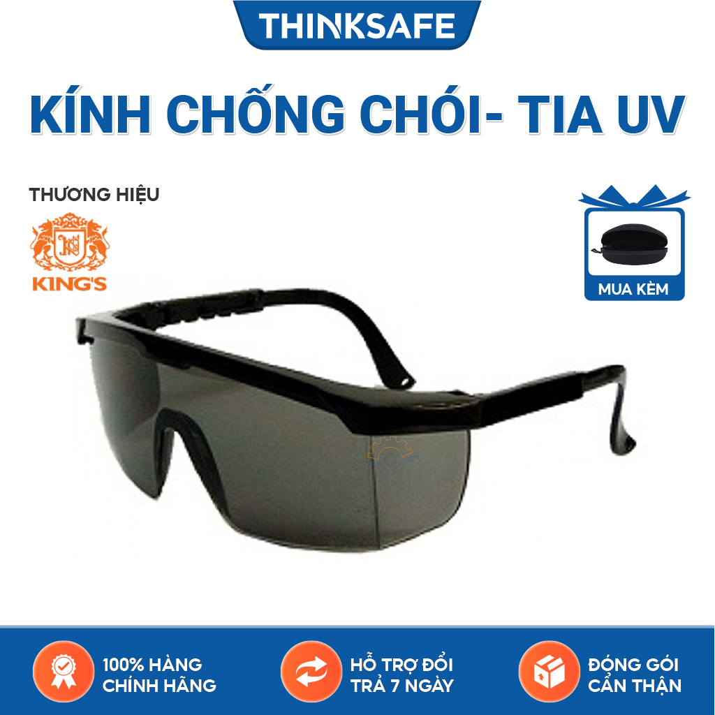 Kính chống bụi King's KY152 phòng dịch chống tia UV kính bảo hộ lao động chống bụi chống xước, đọng sương bảo vệ mắt trong lao động, đi xe máy