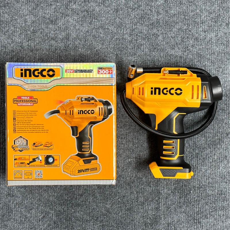 MÁY BƠM HƠI LỐP XE Ô TÔ DÙNG PIN 20V (KHÔNG KÈM PIN VÀ SẠC) INGCO CACLI2018 - HÀNG CHÍNH HÃNG
