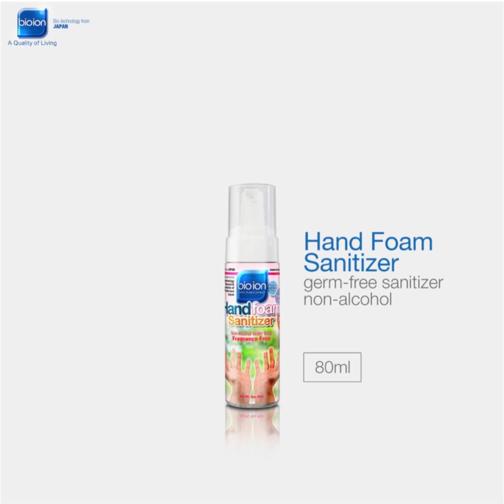 BIOION HAND FOAM GERMS-FREE SANITIZER - Nước Rửa Tay Khô Handfoam Sanitizer Không Cồn 80ML