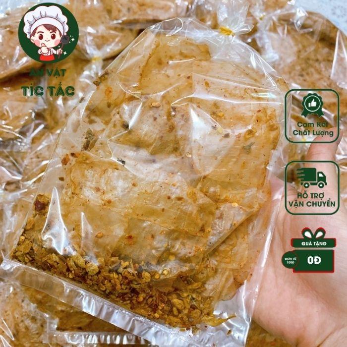 Bánh Tráng Muối Tỏi Xì Ke Siêu Cay Tây Ninh Phơi Sương Dẻo Bịch 60G Ăn Cực Ghiền