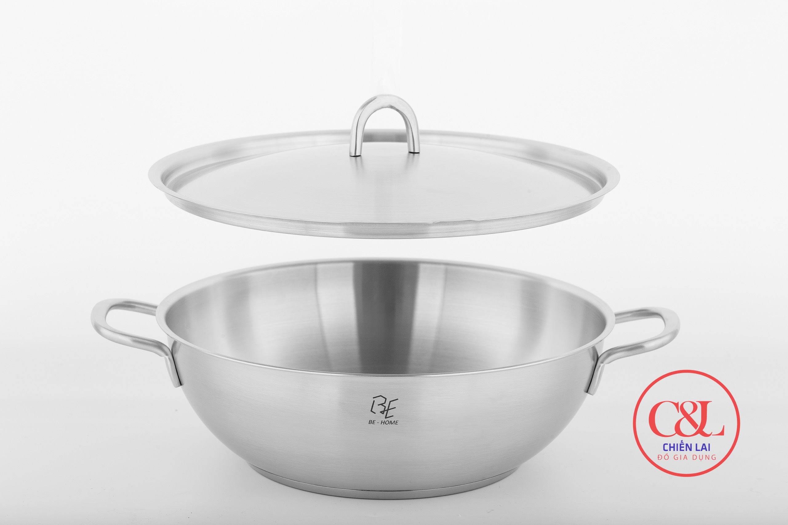 CHẢO SÂU LÒNG BEHOME WOK 28CM Hàng Chính hãng