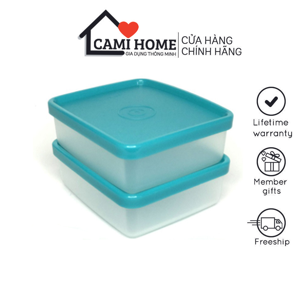 Hộp Vuông Mini Square 150ml Tupperware, Hộp Bảo Quản Thực Phẩm, Nhựa Nguyên Sinh An Toàn