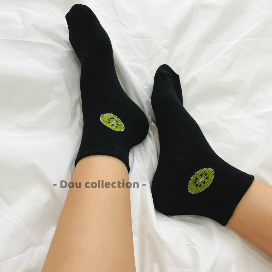 Vớ Tất Nam Nữ Cổ Cao Cotton Họa Tiết Trái Cây Nhiều Màu Phong Cách Nhật Bản Dễ Thương - Mã TV010