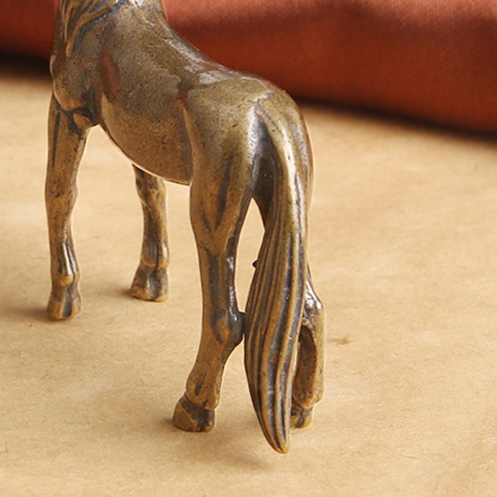 Hand Painted Horse Sculpture Figurines Crafts for Home Ornaments