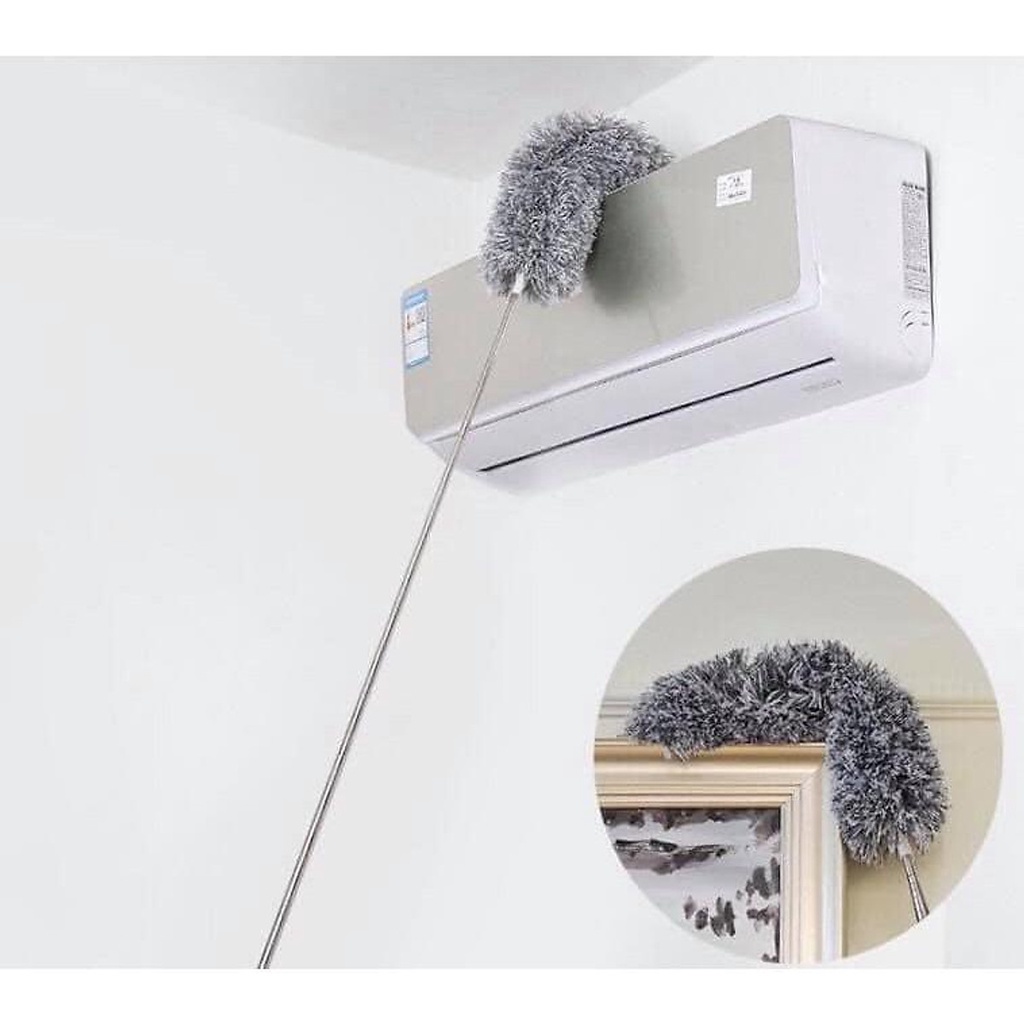Chổi lau quét bụi trần nhà cán Inox