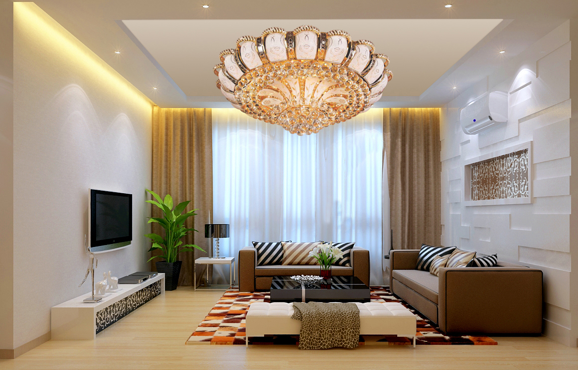 Đèn mâm ốp trần - pha lê trang trí VKT-NC-8902 có điều khiển từ xa
