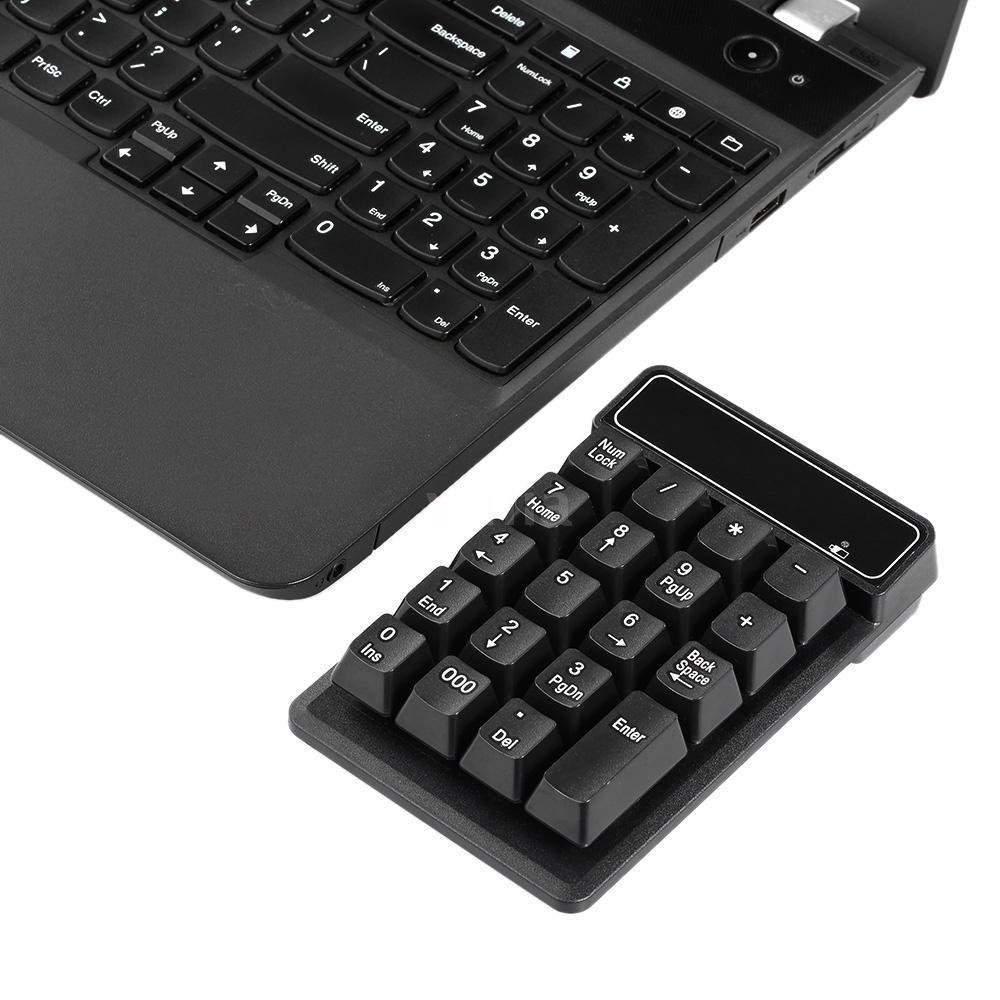 Bàn phím số cơ không dây 19 phím 2.4G kèm đầu nhận tín hiệu USB tiện lợi