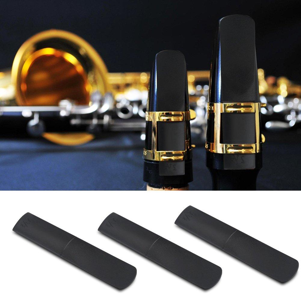 3pcs Awesters of Alto Force Force 2.5 trong các phụ kiện nhựa cho nhạc cụ saxophone - màu đen