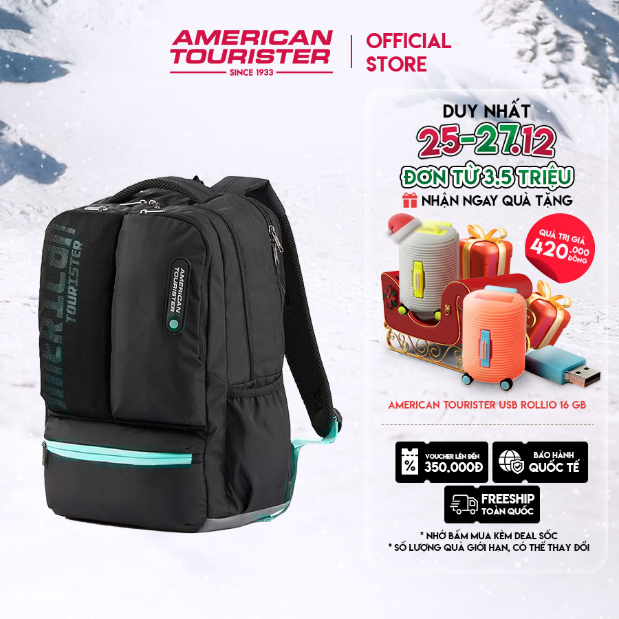Balo American Tourister Hall Bts Backpack - Black