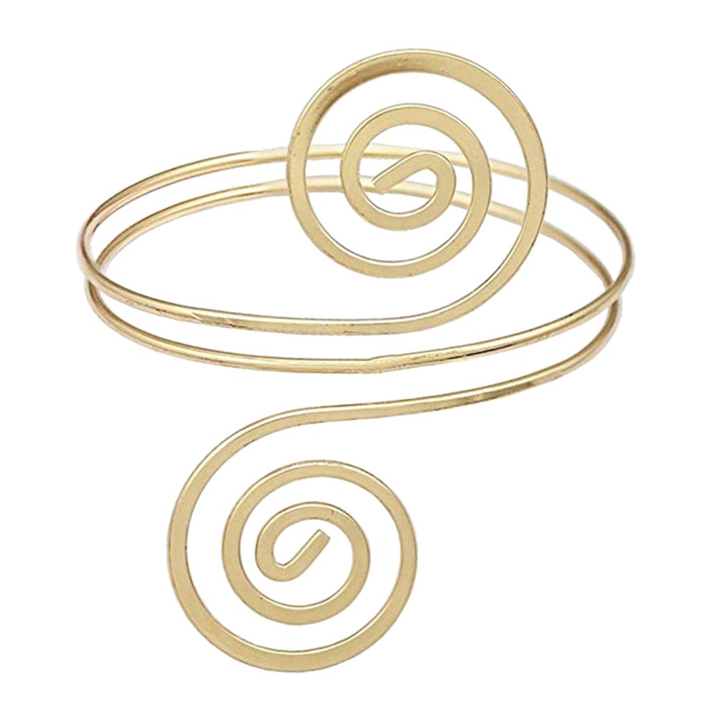 Women Upper Arm Band Armlet Multilayer Cuff Bangle Bracelet Jewelry Golden