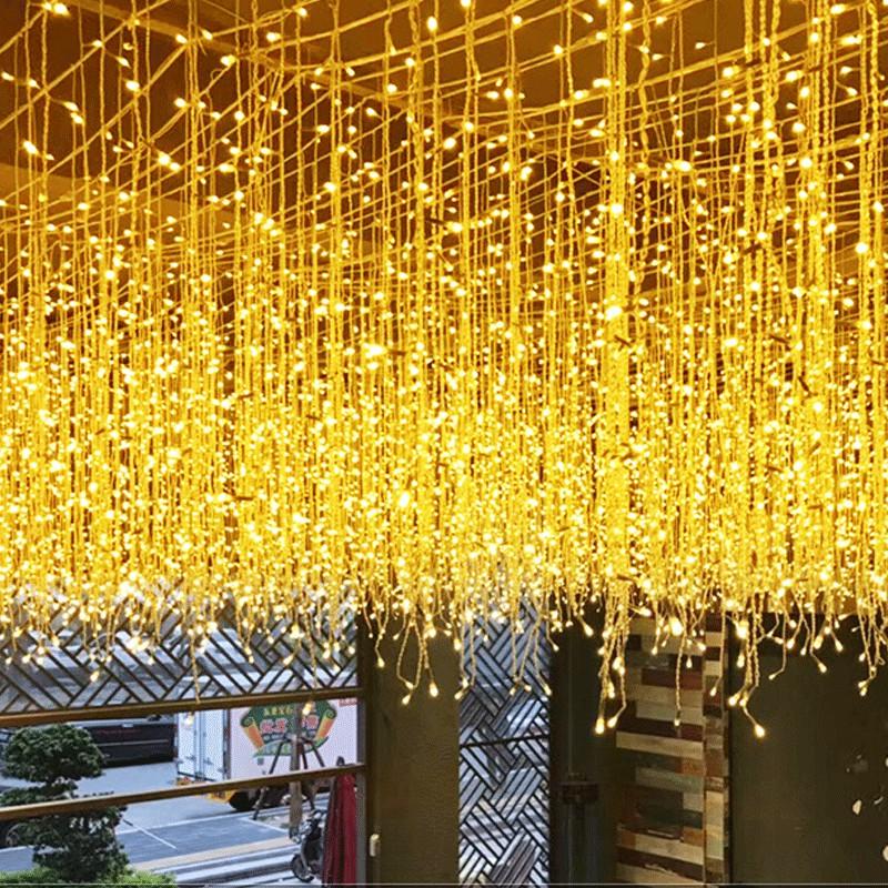Đèn led Rèm Trang trí nhiều chế độ sáng 4mx0,6 , 12m*0,6m siêu hot